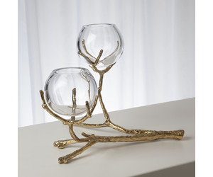 Ваза Twig 2 Vase Holder-Brass