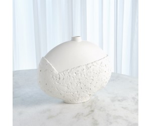Ваза Asymmetrical Stipple Vase-Matte White-Lg