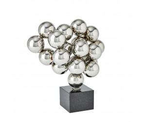 Скульптура Sphere Sculpture-Nickel w/Black Granite