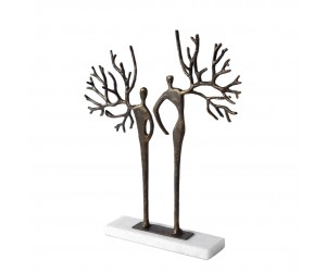 Скульптура Branch Man and Woman-Bronze