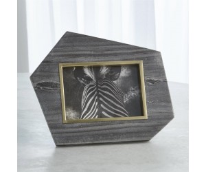 Рамка для фото Brass Frame Grey Stone Photo Frame-Horizontal