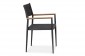 Кресло Nava Stackable Dining Armchair - Black