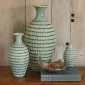 Ваза Sienna Vase Turquoise Crackle-Lg