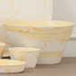 Сет из трех керамических блюд Richmond Serving Set-Yellow (большой)