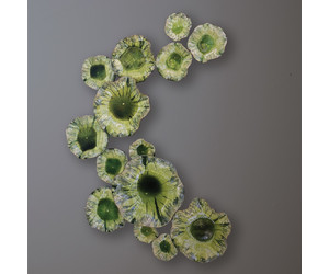 Декор настенный Free Formed Lily Plate-Green-Sm