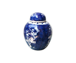 Ваза Blue And White Plum Lidded Jar