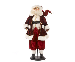 Новогоднее украшение - Санта Клаус MR SANTA CLAUS DOLL W/STAND RD 75CM