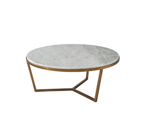 Коктейльный стол SMALL FISHER ROUND COCKTAIL TABLE (MARBLE)