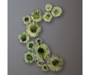 Декор настенный Free Formed Lily Plate-Green-18"
