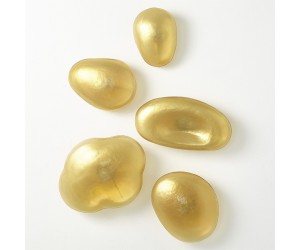 Настенный декор S/5 Glass Wall Gems-Amber W/Gold