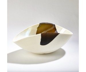 Боул Pleated Bowl-Bronze Stripe-Lg