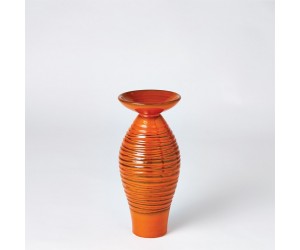 Ваза Ripple Flare Top Melon Vase-Orange-SM