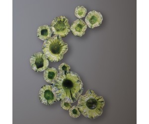 Декор настенный  Free Formed Lily Plate-Green-Med