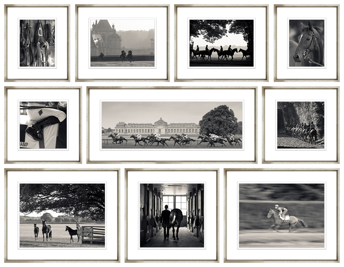 Сет из 10 постеров Chantilly Horse Racing Collection