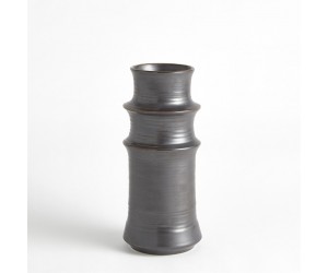 Ваза Cylinder Vase-Gunmetal средняя