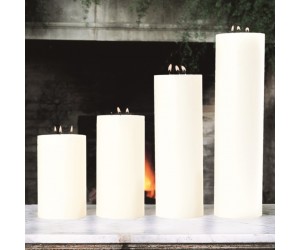 Свеча с тремя фитилями Pillar неароматизированная 13x25
