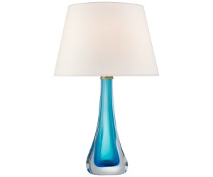 Настольная лампа Christa большая голубое стекло