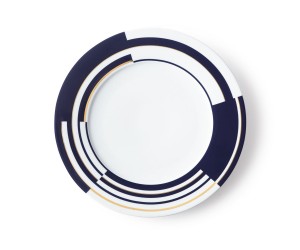 Тарелка обеденная PEYTON DINNER PLATE NAVY / GOLD